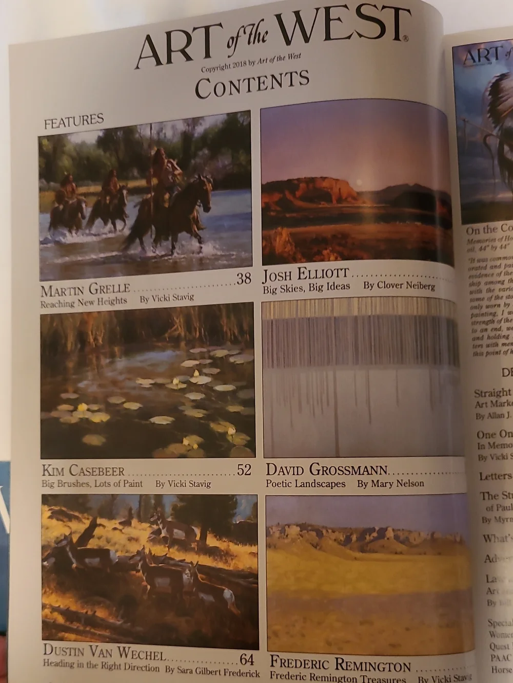 Art Of The West 2 Issues, Beautiful Art & Stories Magazine May Sept 2018